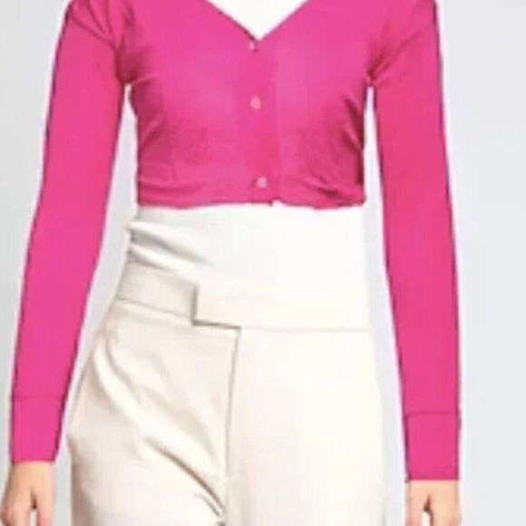 Jacquemus cropped button fastening cardigan size 8 - Picture 6 of 7
